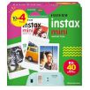 Pacote com 40 Fotos, Borda Branca para Instax Mini